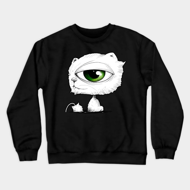 Cat gift Crewneck Sweatshirt by Sing-Toe-Wrote 